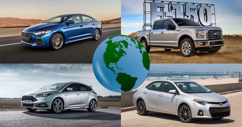 Los vehículos más vendidos del mundo, país por país