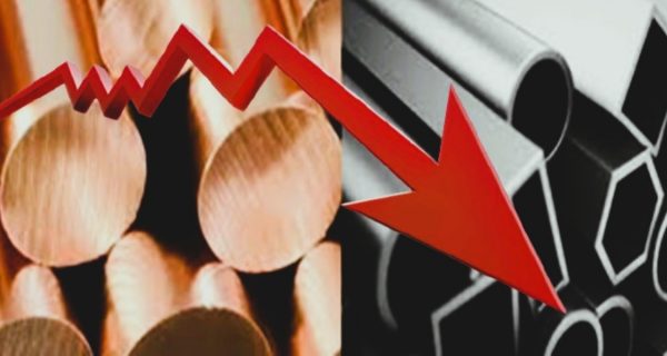 Caída de los precios del cobre