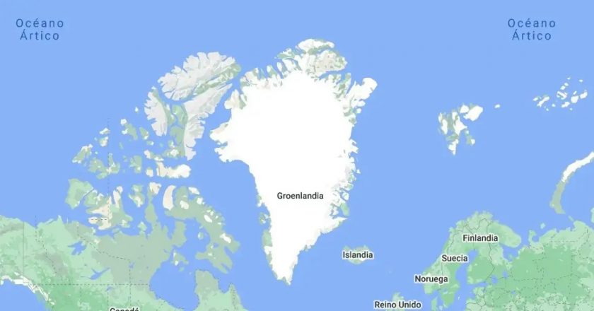 Mapa de Groenlandia