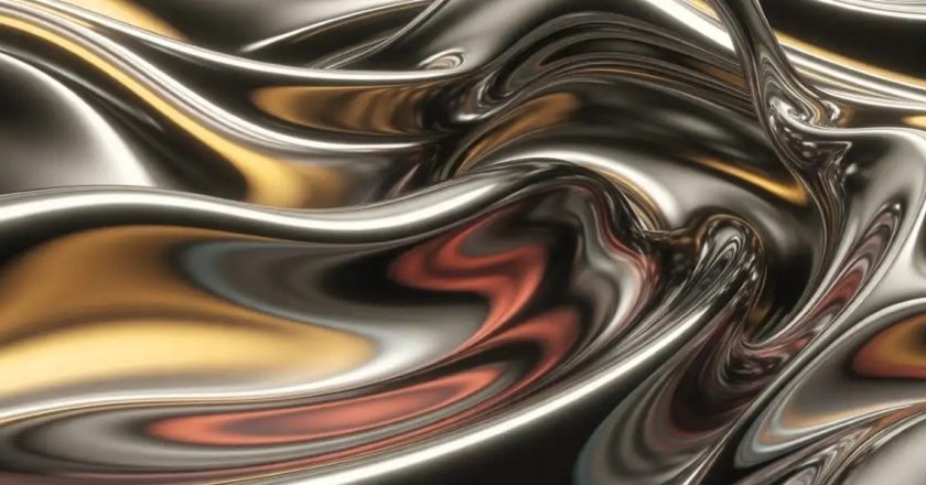 Abstracción de un metal líquido en transformación