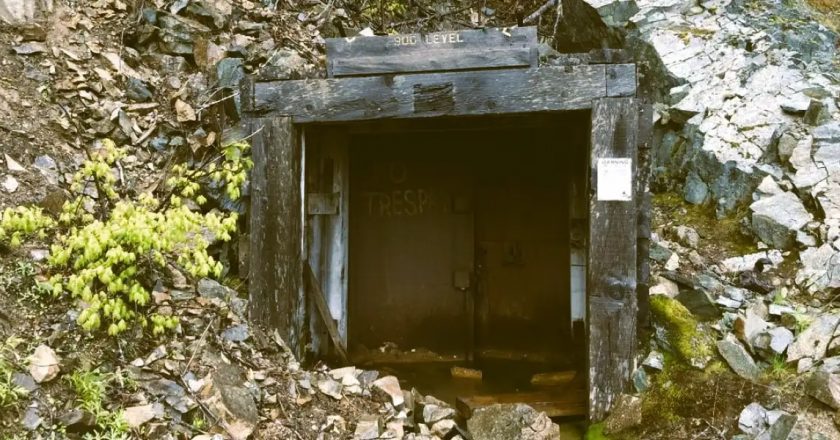 Una vieja mina de oro.